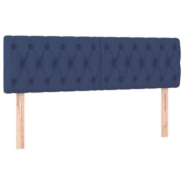 Maison Exclusive - Blå sänggavlar 144x7x78/88 cm Tyg Blå