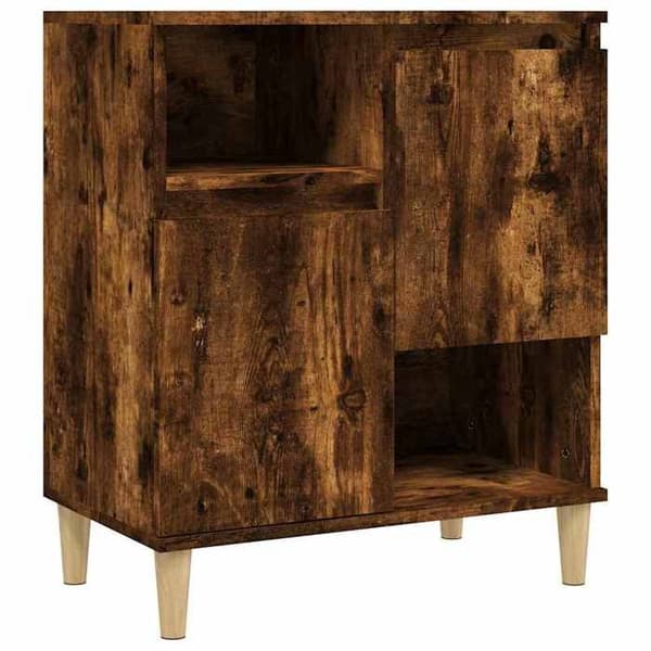 Maison Exclusive - Buffet Røget Eg 60x35x70 cm Ingeniørtræ