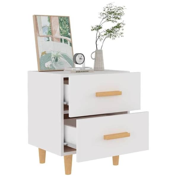 Maison Exclusive - Hvid natbord 40x35x47,5 cm