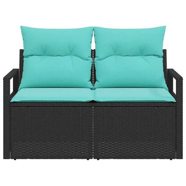 Maison Exclusive - Trädgårdsoffa med kudde 120 x 62 x 69 cm polyrotin