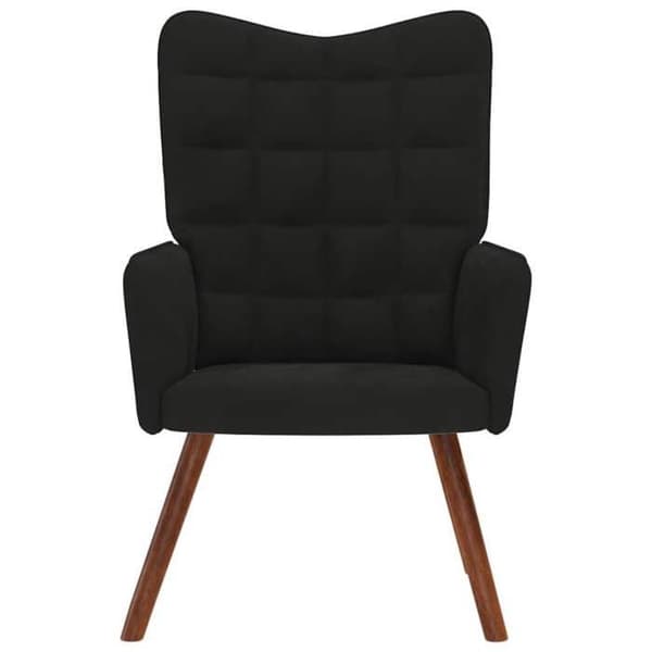 Maison Exclusive - Musta samettinen rentoutumistuoli
