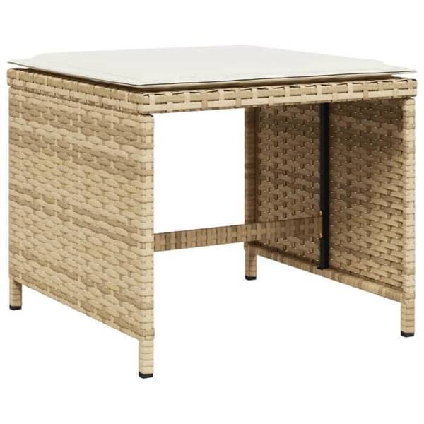 Maison Exclusive - Puutarhakalusteryhmä ja tyynyt 15 kpl beige