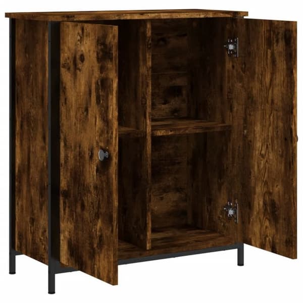 Maison Exclusive - Buffé i rökig ek 70x30x80 cm ingenjörsträ