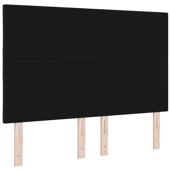 Maison Exclusive - Sort hovedgærde 144 cm stof