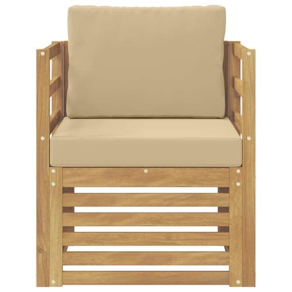 Maison Exclusive - Utomhussoffgrupp i vit polyester