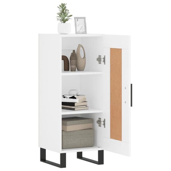 Maison Exclusive - Hvidt buffet 34,5x34x90 cm ingeniørtræ