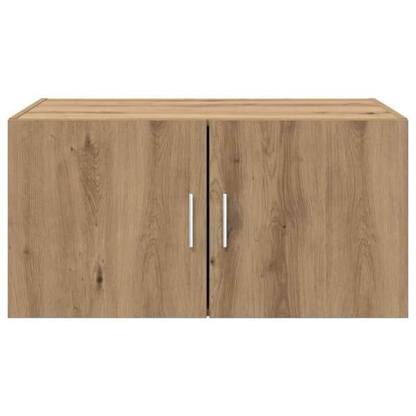 Maison Exclusive - Håndlavet vægmonteret møbel i egetræ 80 x 42,5 x 40 cm Ek / rustikt trä