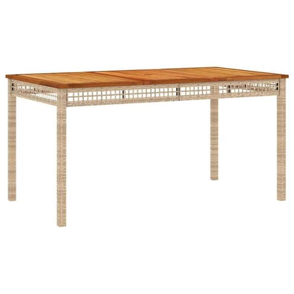 Maison Exclusive - Puutarhakalusteryhmä ja tyynyt 3 kpl Beige polyrottinki