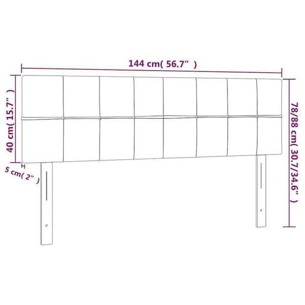 Maison Exclusive - Mörkblå sänggavlar 144 x 5 x 78/88 cm Sammet