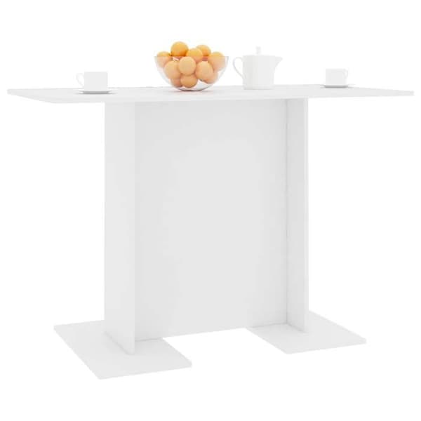Maison Exclusive - Matbord Vit 110 x 60 x 75 cm Ingenjörsträ Vit