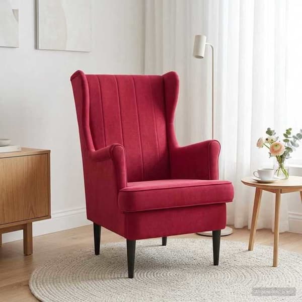 Maison Exclusive - Fåtölj Bordeaux Sammet