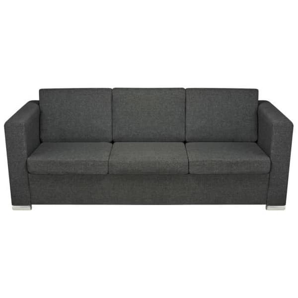 Maison Exclusive - 3-personers sofa i mørkegrå stof mörkgrå