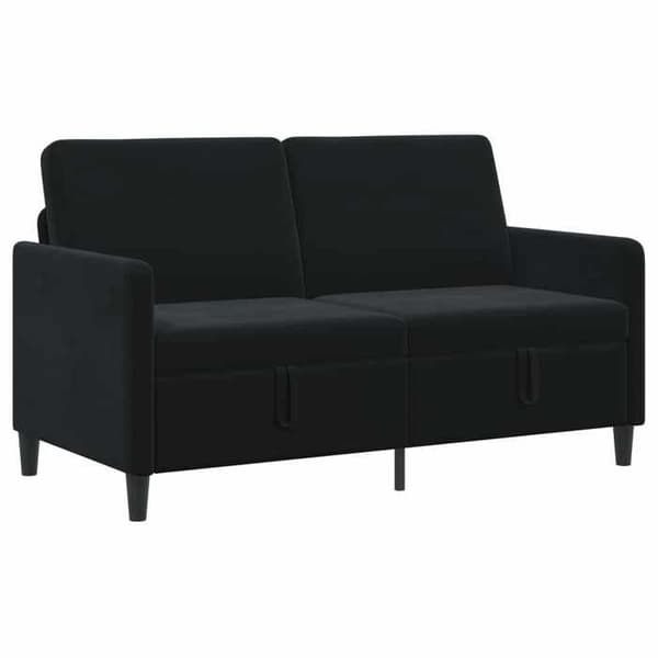 Maison Exclusive - Soffa med förvaring Svart 152 x 78 x 87 cm Polyester