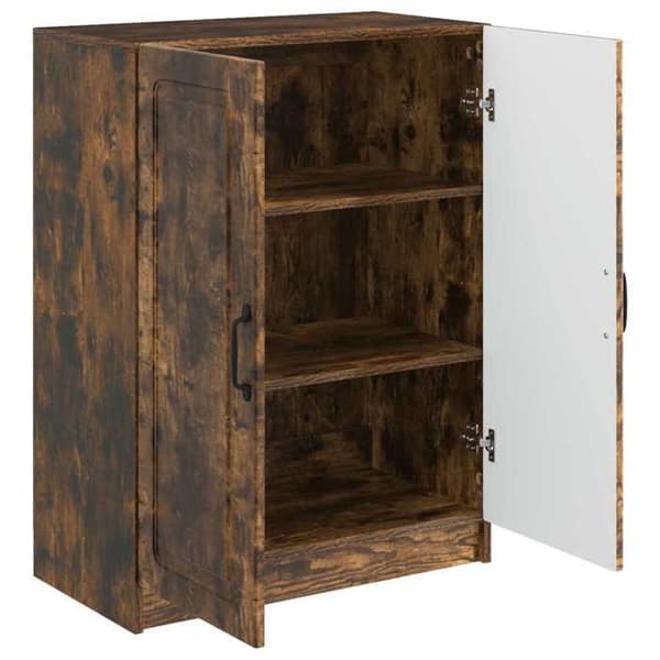 Maison Exclusive - Buffé Ek rökt 66 x 34,5 x 87 cm Ingenjörsträ