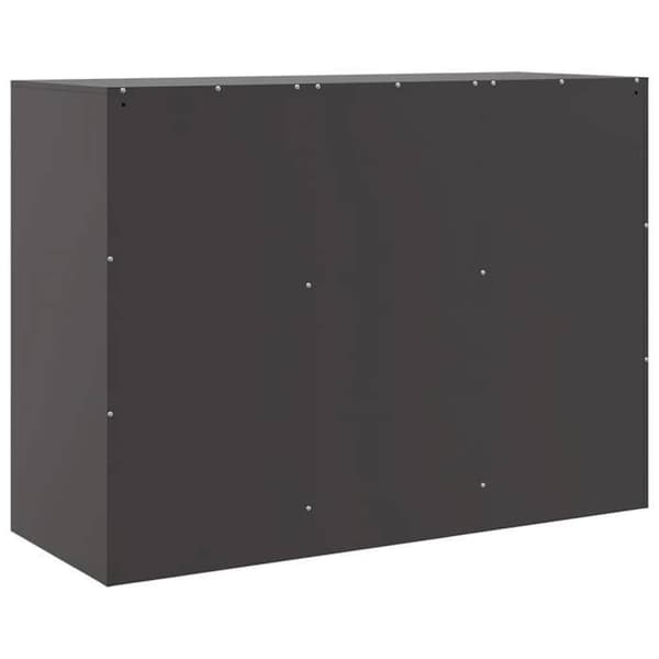 Maison Exclusive - Musta buffet 99x39x73 cm terästä Svart