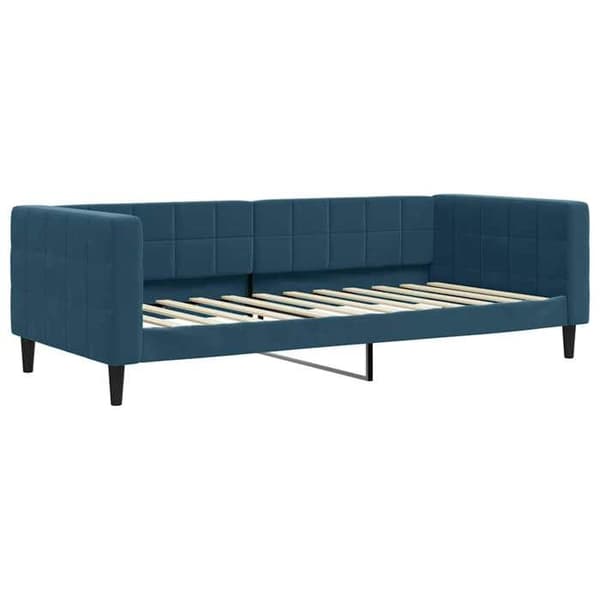 Maison Exclusive - Dagbädd med utdragbar säng och lådor blå 90x200 cm sammet Blå