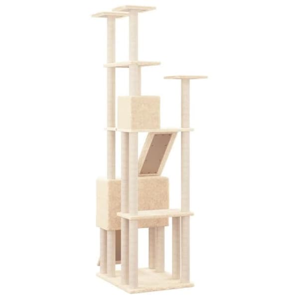 Maison Exclusive - Katte træ med sisal kløer Creme 190 cm Grädde