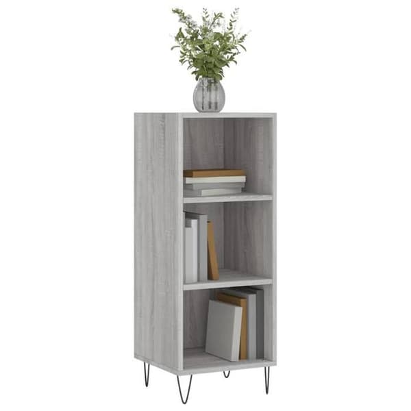 Maison Exclusive - Buffet sonoma grå 34,5x32,5x90 cm ingeniørtræ Sonoma grå
