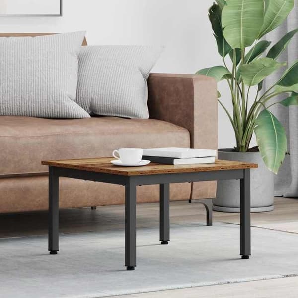 Maison Exclusive - Alustatabletti Vanha puu 60 x 60 x 36 cm Insinööripuu