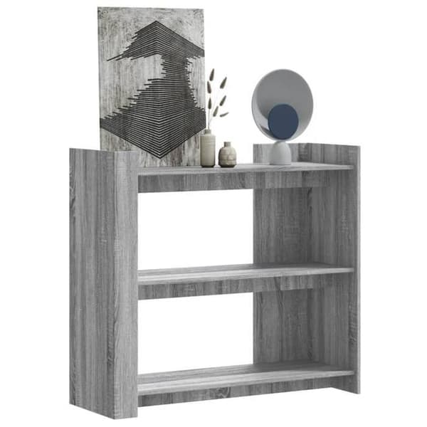 Maison Exclusive - Consolebord sonoma grå 100x35x90 cm ingeniørtræ