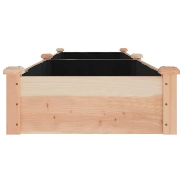 Maison Exclusive - Upphöjd trädgårdssäng foder 240x60x25 cm massiv furu