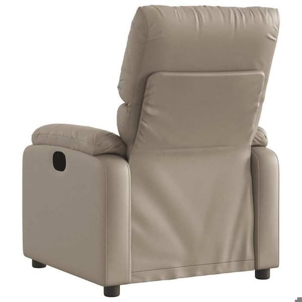 Maison Exclusive - Lænestol med massagefunktion Cappuccino Kunstlæder