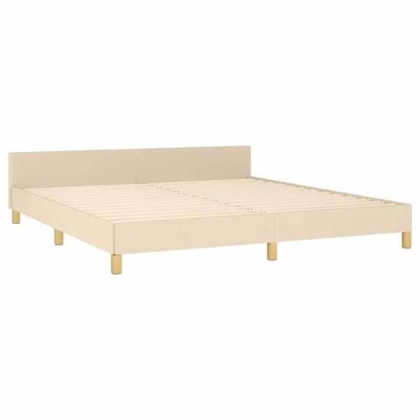 Maison Exclusive - Sengestel uden madras creme 180x200 cm stof