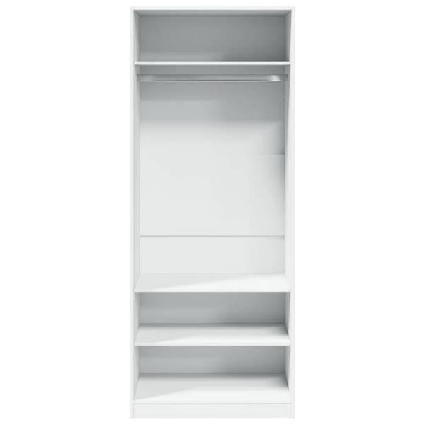 Maison Exclusive - Vit garderob 80x50x200 cm ingenjörsträ