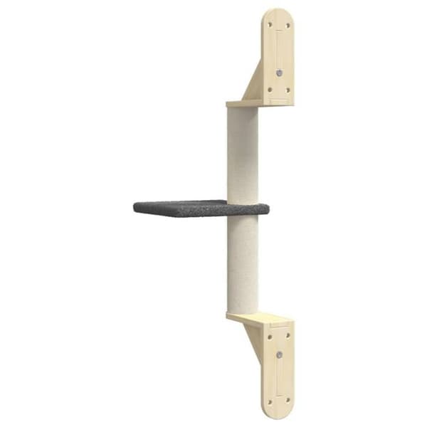 Maison Exclusive - Väggmonterad kattträd med klösmatta mörkgrå 85,5 cm