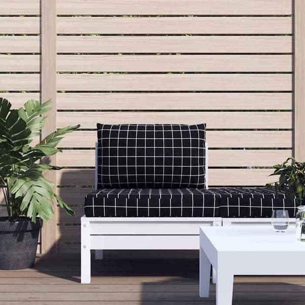 Pallepuder - EKSKLUSIV HUS - Ternede - Sæt af 2 - Vandafvisende polyester - 60x60 cm Svart