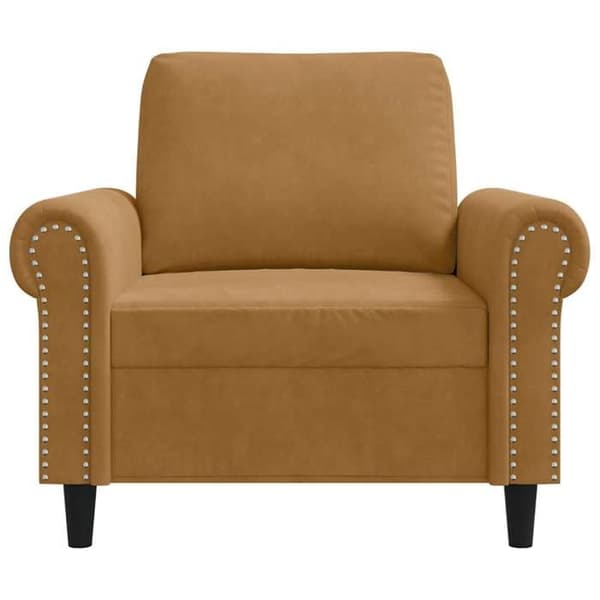 Maison Exclusive - Fåtölj Brun 60 cm Sammet brun