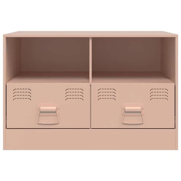 Maison Exclusive - TV-möbel rosa 67x39x44 cm stål