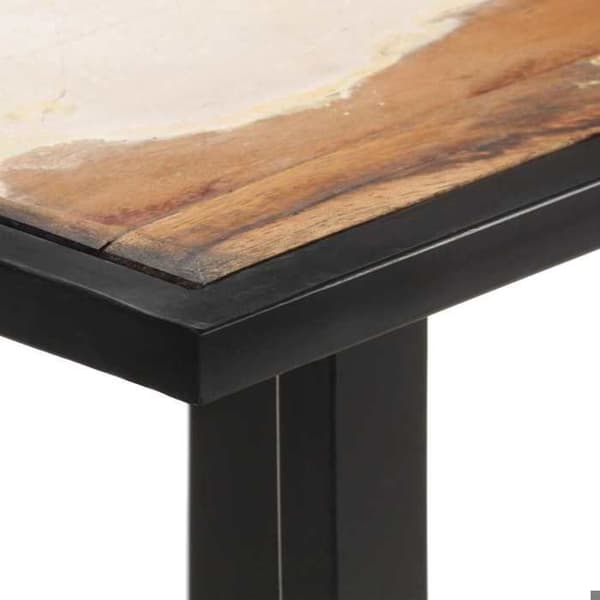 Maison Exclusive - Matbord 140 cm Massivt återvunnet trä