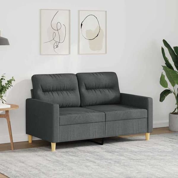 Maison Exclusive - 2-personers sofa i mørkegrå 120 cm stof