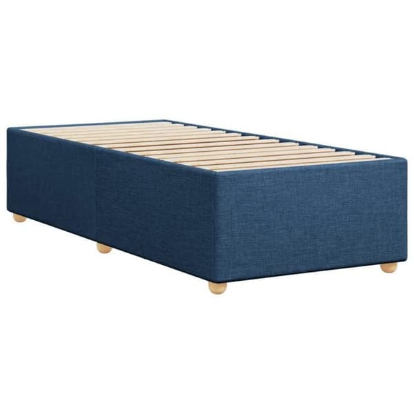 Maison Exclusive - Sengestel uden madras blå 90x200 cm stof Blå
