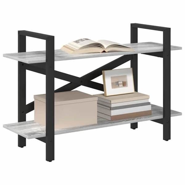 Maison Exclusive - Sonoma hylde grå 100 x 33,5 x 64 cm Ingeniørtræ