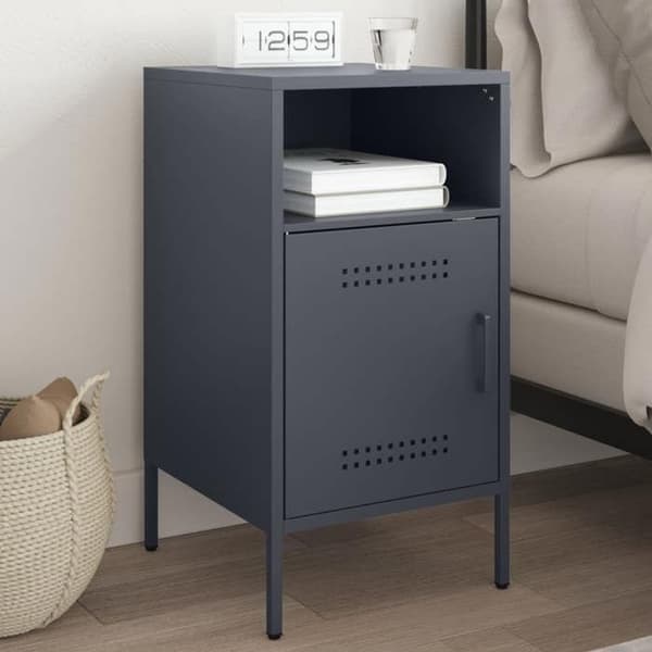 Maison Exclusive - Anthracit natbord 36x39x68 cm stål
