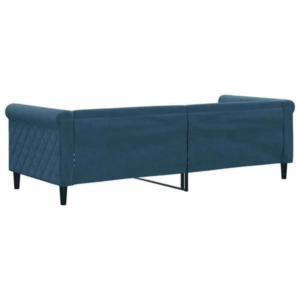 Maison Exclusive - Sängsoffa utan madrass blå 80x200 cm sammet Blå