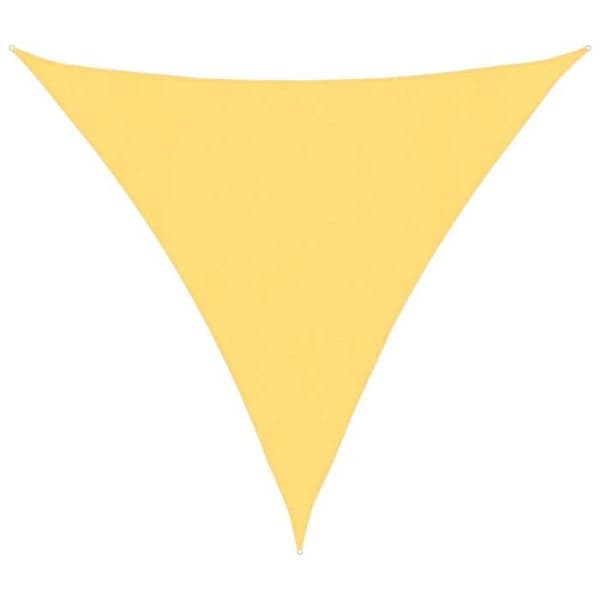 Skuggsegel - EXKLUSIV HEM - 4 x 4 x 4 m - 160 g/m² HDPE - Beige - Triangulär beige