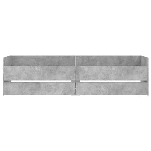 Maison Exclusive - Sängram utan madrass grå betong 75x190 cm