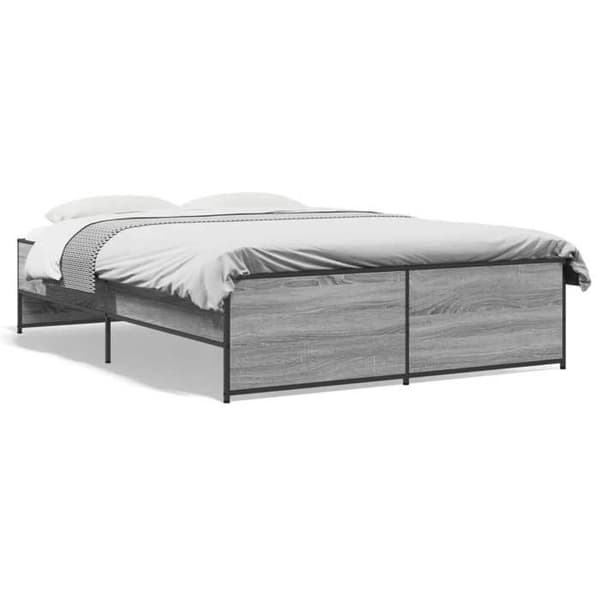 Maison Exclusive - Sengestel uden madras sonoma grå 120x190 cm