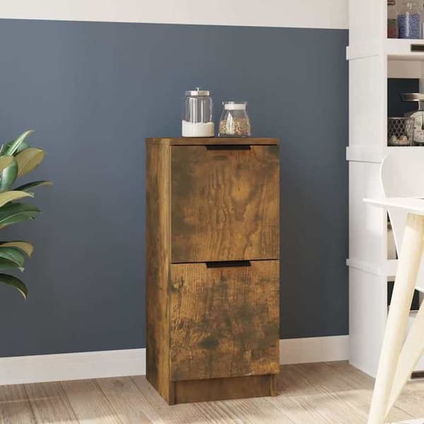 Maison Exclusive - Buffet Røget Eg 30x30x70 cm Ingeniørtræ