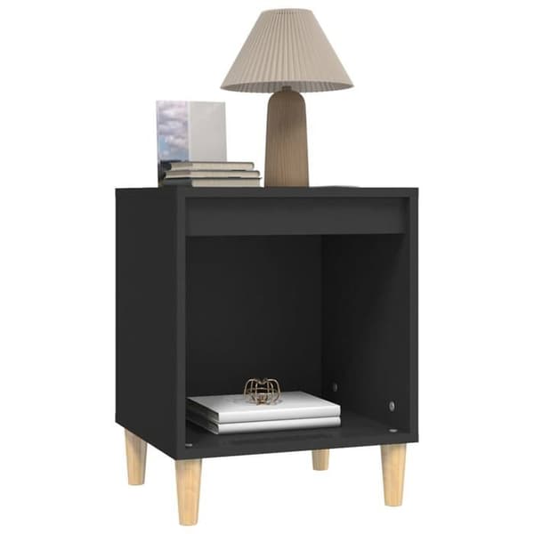 Maison Exclusive - Natborde 2 stk Sort 40x35x50 cm Svart