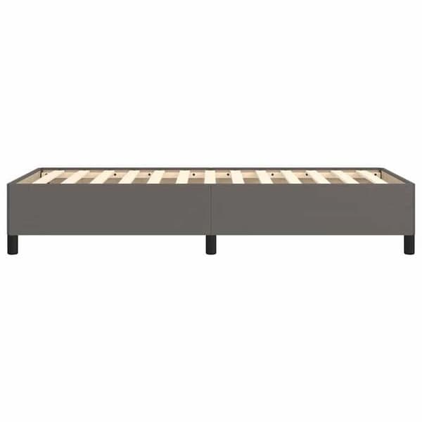 Maison Exclusive - Sängram utan madrass grå 100x200 cm konstläder