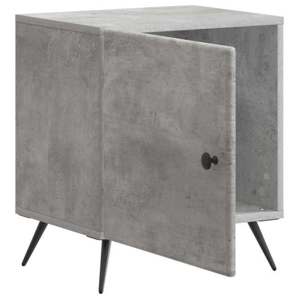 Maison Exclusive - Natbord Grå beton 43 x 34,5 x 50 cm
