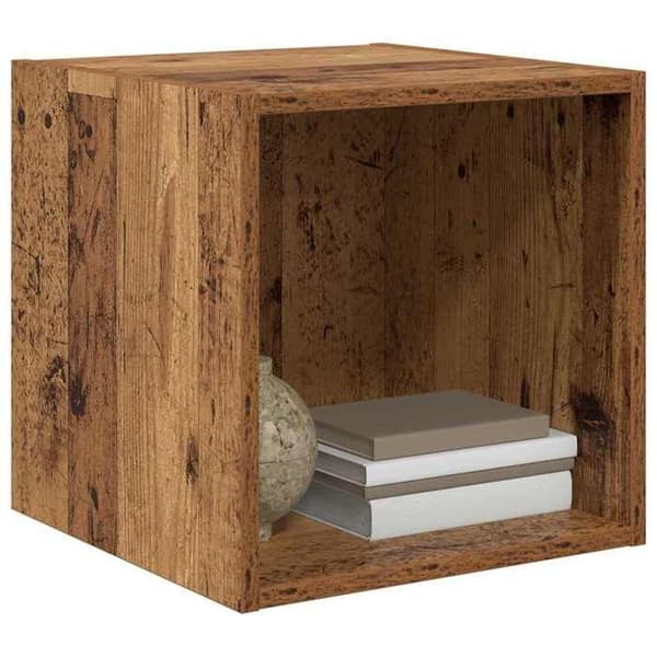Väggmöbel - EXKLUSIV HEM - 37 x 37 x 37 cm - Ingenjörsträ - Brun - Rektangulär
