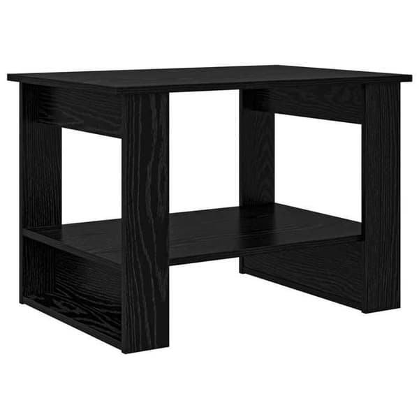 Bord - EKSKLUSIV HUS - 72 x 50 x 50 cm - Ingeniørtræ - Sort eg - Rektangulær svart ek