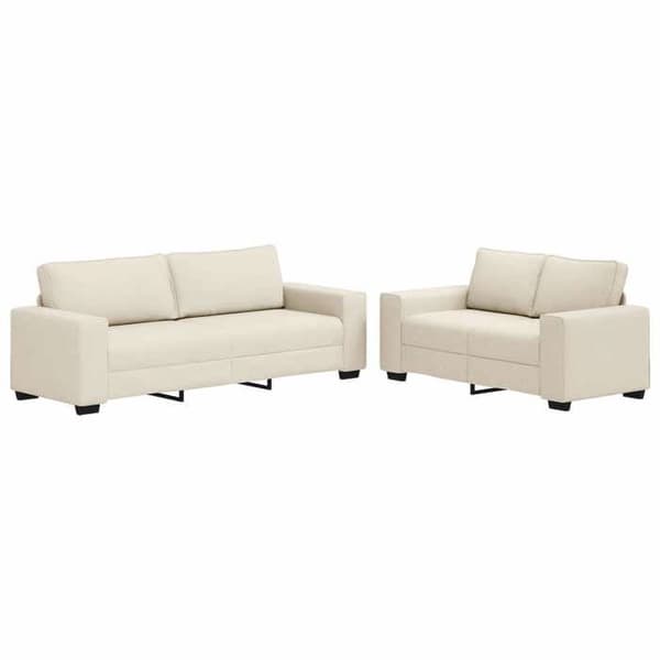 Maison Exclusive - Soffa 2 delar Beige Linblandning beige