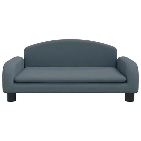 Maison Exclusive - Mörkgrå hundsäng 70x45x30 cm tyg Mörkgrå