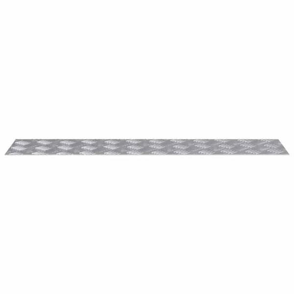 Maison Exclusive - Nez de marche 2 stk 90 x 20 cm Sølv Aluminium Rektangulær